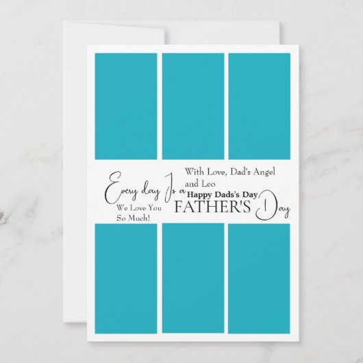 Foto-Karte des benutzerdefinierten Vaters Einladung (Vorderseite)