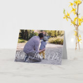 Foto-Karte des coolen Glücks zum Vater Karte (Gelbe Blume)