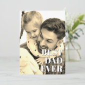Foto-Karte des ersten Vaters Feiertagskarte (Stehend Vorderseite)