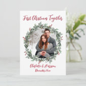 Foto-Karte des ersten Weihnachtsmannes Einladung (Stehend Vorderseite)