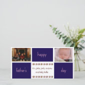 Foto-Karte des Vaters (Stehend Vorderseite)