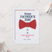 Foto-Karte des Vaters Karte (Vorderseite/Rückseite Beispiel)