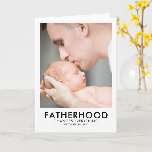 Foto-Karte des Vatertages Karte (Gelbe Blume)