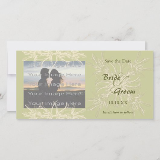 Foto-Karte für antike Olivenbäume Save The Date (Vorderseite)