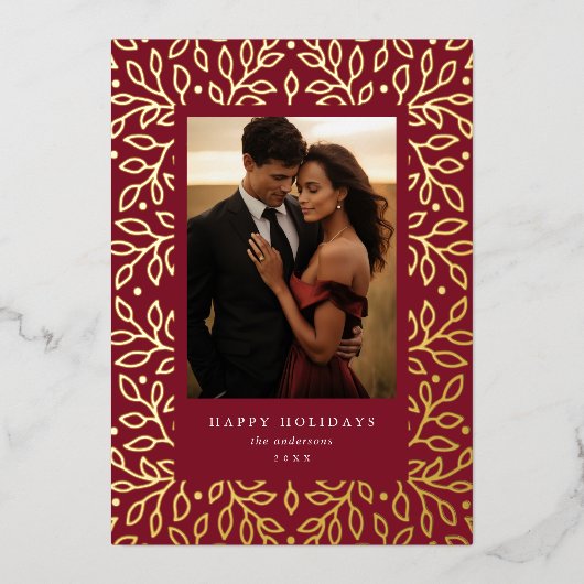 Foto-Karte für Blumenfilme - Feiertage (Vorderseite)