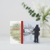 Foto-Karte für das Fahrrad Feiertagspostkarte (Stehend Vorderseite)