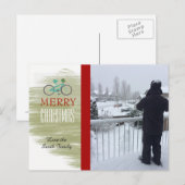 Foto-Karte für das Fahrrad Feiertagspostkarte (Vorne/Hinten)