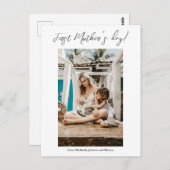 Foto-Karte für den ersten Muttertag Postkarte (Vorne/Hinten)