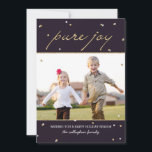 Foto-Karte für den reinen Urlaub Feiertagskarte<br><div class="desc">Feiern Sie die Saison mit dieser modernen und stilvollen Urlaubskarte von Berry Berry Sweet. Besuchen Sie WWW.BERRYBERRYSWEET.COM für mehr unserer stilvollen Feriensammlungen.</div>