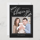 Foto-Karte für gesegnete Zweigstellen Feiertagskarte (Vorderseite)