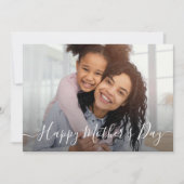 Foto-Karte für glückliche Mutter Feiertagskarte (Vorderseite)