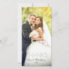 Foto-Karte für Hochzeitstundendank Dankeskarte