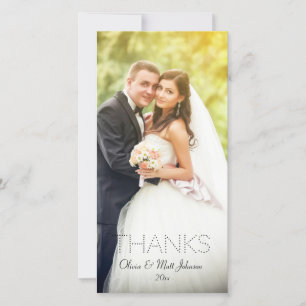 Foto-Karte für Hochzeitstundendank Dankeskarte