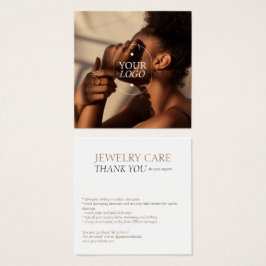 Foto-Karte für Juwelierpflege