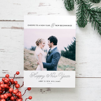 Foto-Karte für Neujahr und Neuanfang Feiertagskarte