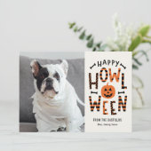 Foto-Karte Howl-O-Ween Pet Karte (Stehend Vorderseite)