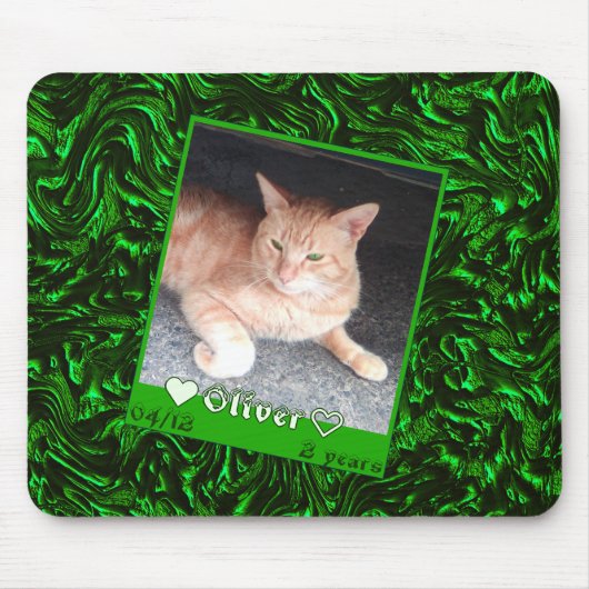Foto-Katzenleder mit individueller Rahmenkonstrukt Mousepad (Vorne)