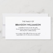 Foto Keepake Beerdigung Danke (Rückseite)