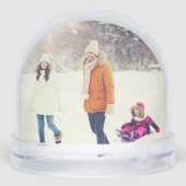 Foto Keepake Frohe Weihnachten 2 Seite Schneekugeln (Rückseite)