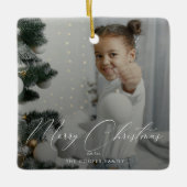 Foto Keepake Keramik Ornament (Vorderseite)