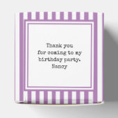 Foto Keepake Lavendel/White Simple Stripes Geschenkschachtel (Oben)