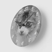 Foto Keepake Memorial Geschenk für Haustiere Runde Wanduhr (Winkel)