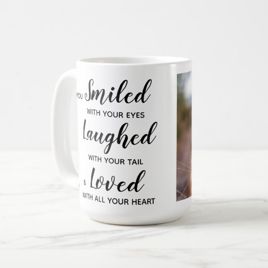 Foto Keepake Pet Memorial Kaffee Tasse (Vorderseite Links)