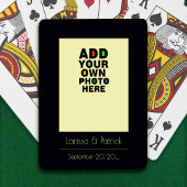 Foto Keepake und Hochzeitdatum Spielkarten