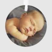 Foto Keepake vom 1. Weihnachtsjung Ornament (Rückseite)