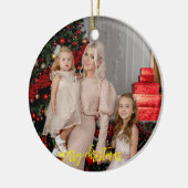 Foto Keramik Ornament - Moderne Schrift (Links)