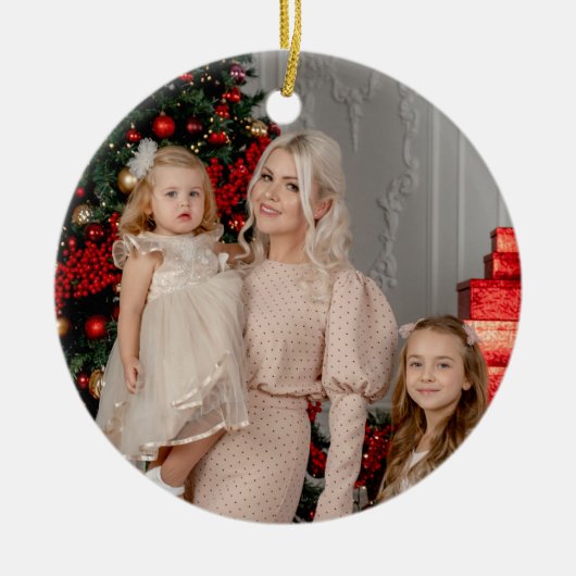 Foto Keramik Ornament - Sake Holiday Geschenk (Vorne)