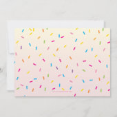 FOTO KIDS PARTY INVITE Retro-Eis Kegel pink Einladung (Rückseite)