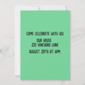 FOTO KINDER GEBURTSTAG Party Einladungen (Rückseite)