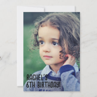 FOTO KINDER GEBURTSTAG Party Einladungen