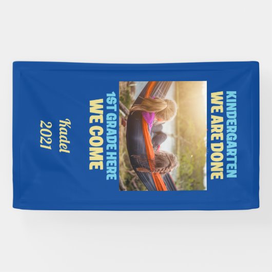 Foto Kindergarten Abschluss 1. Klasse hinzufügen Banner (Horizontal)