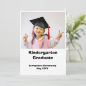 Foto Kindergarten Abschluss Ankündigung (Stehend Vorderseite)