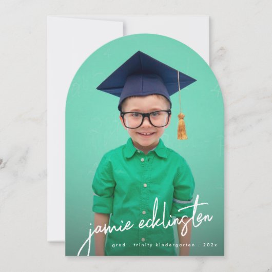 Foto Kindergarten Abschluss Ankündigung (Vorderseite)