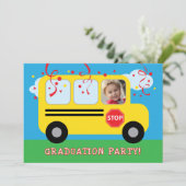 Foto Kindergarten oder Vorschule Abschluss Einladu Einladung (Stehend Vorderseite)