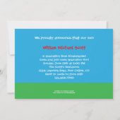 Foto Kindergarten oder Vorschule Abschluss Einladu Einladung (Rückseite)