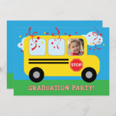 Foto Kindergarten oder Vorschule Abschluss Einladu Einladung (Vorne/Hinten)