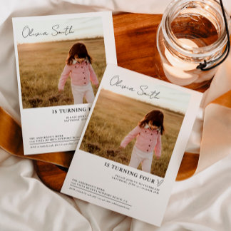 Foto Kindergeburtstag, Foto BIdday Einladung