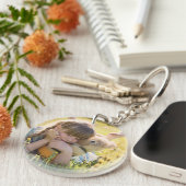 Foto-Kinderhund Akryllischer Schlüsselanhänger (Vorderseite rechts)