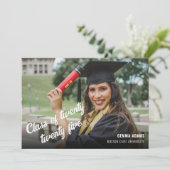 Foto-Klasse 2025 Abschluss-Ankündigungskarte Ankündigung (Stehend Vorderseite)