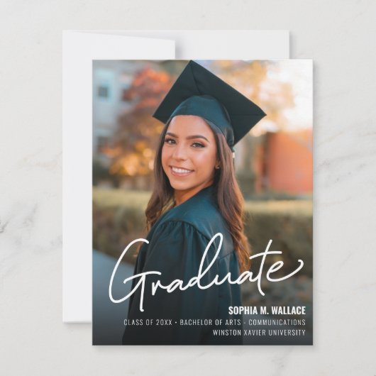 Foto-Klasse der Modernen Universität Grad Ankündigung (Vorderseite)