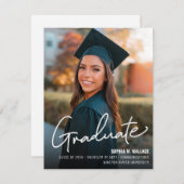 Foto-Klasse der Modernen Universität Grad Ankündigung (Vorne/Hinten)