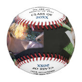 Foto-Klasse für benutzerdefinierte Abschluss 2025  Baseball (Vorderseite)