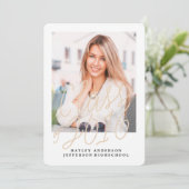 FOTO-KLASSE VON 2016 ABSCHLUSS Einladung (Stehend Vorderseite)