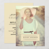 FOTO-KLASSE VON 2016 ABSCHLUSS Einladung (Vorne/Hinten)