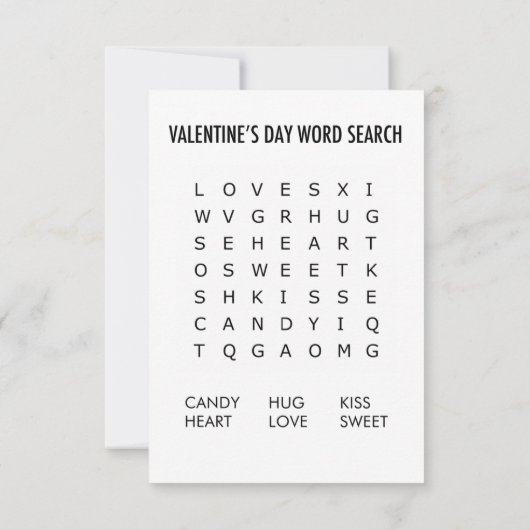 Foto-Klassenräume für Word Search Game Einladung (Rückseite)