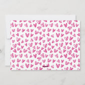 Foto-Klassenräume mit Trennwänden / rosa Feiertagskarte (Rückseite)